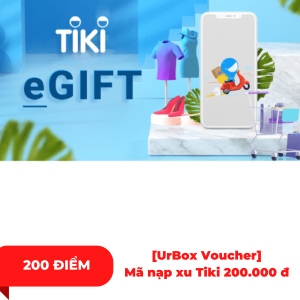 [UrBox Voucher] Mã nạp xu Tiki 200.000 đ